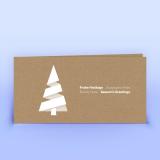 Weihnachtskarte moderner Weihnachtsbaum auf Naturpapier - Eco-Cards 
