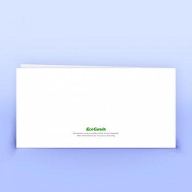 Weihnachtskarte blauer Linienbaum - Eco-Cards 