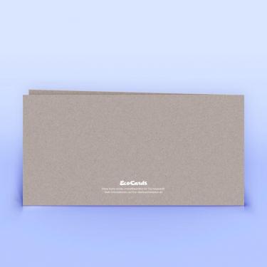 Weihnachtskarte mit Hirsch grauer Recyclingkarton - Eco-Cards 
