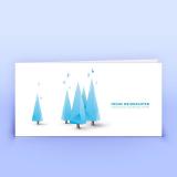 Weihnachtskarte moderne Weihnachtsbäumchen - Eco-Cards 