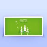 Weihnachtskarte grünes Wäldchen - Eco-Cards 