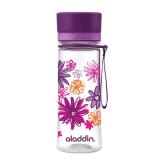 Kinder Trinkflasche AVEO von aladdin 0,35L lila Blumen