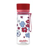 Kinder Trinkflasche AVEO von aladdin 0,35L rote Blumen