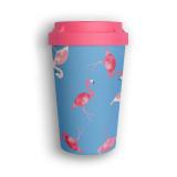Mehrweg Kaffeebecher To Go - Flamingo Overload - Heybico 