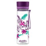 Trinkflasche AVEO von aladdin 0,6L lila Blumen