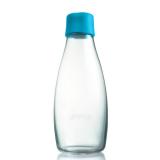 Glas Trinkflaschen von Retap 0,5L hellblau
